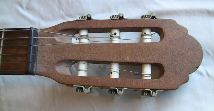 Acoustic guitar headstock